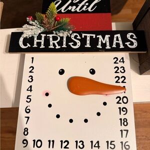Christmas Countdown Snowman Decor